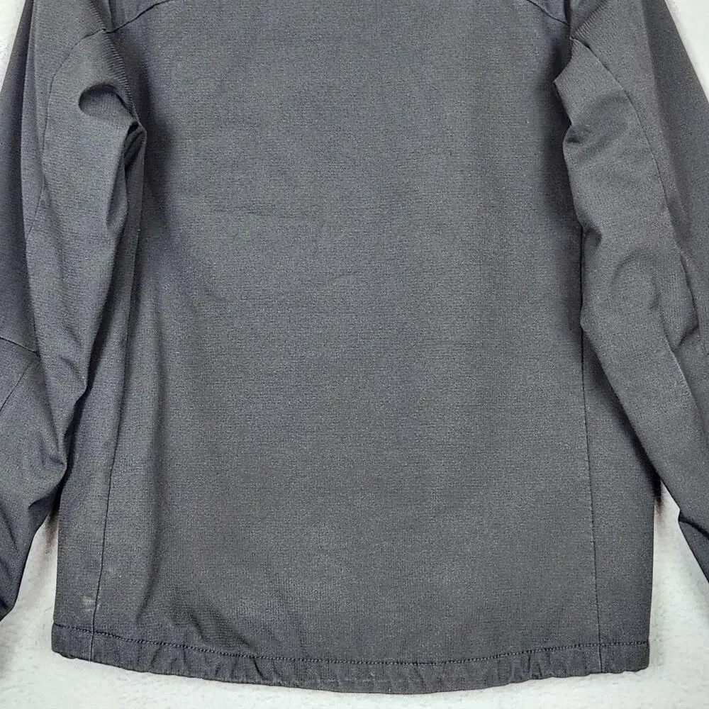 North Face Jacket Mens Small Black Hooded Insulated Softshell Full Zip Winter